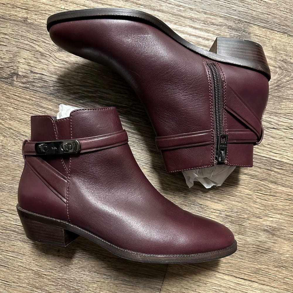 Coach Colleen Bootie Women’s Size 7.5 Ox Blood Red Burgundy